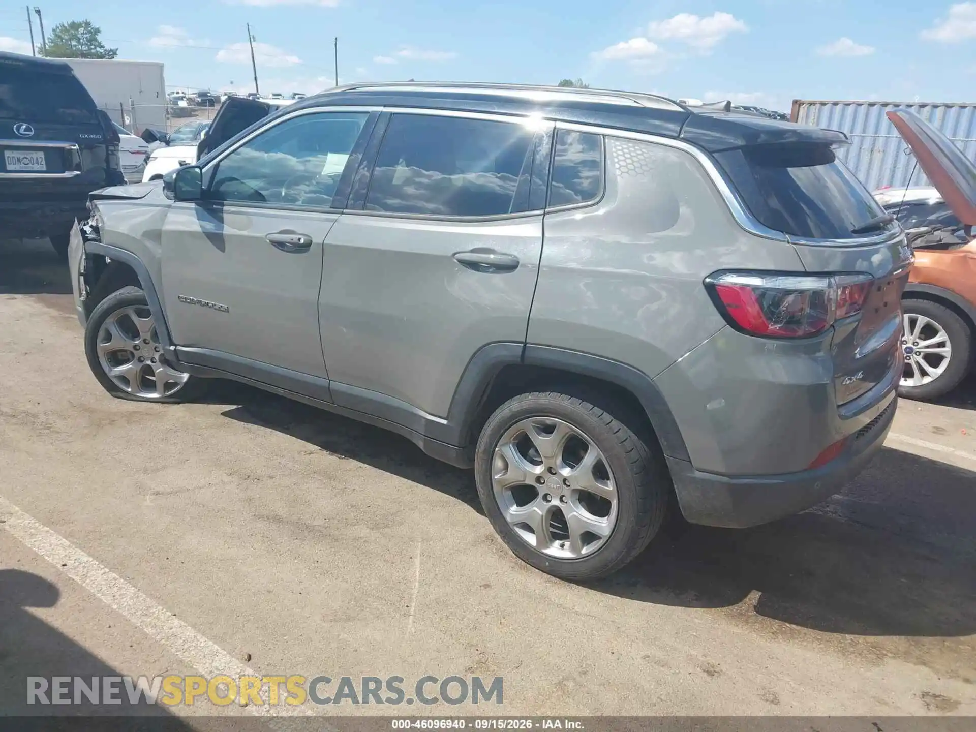 3 fotografías del automóvil dañado 3C4NJDCBXNT126108 JEEP COMPASS 2022