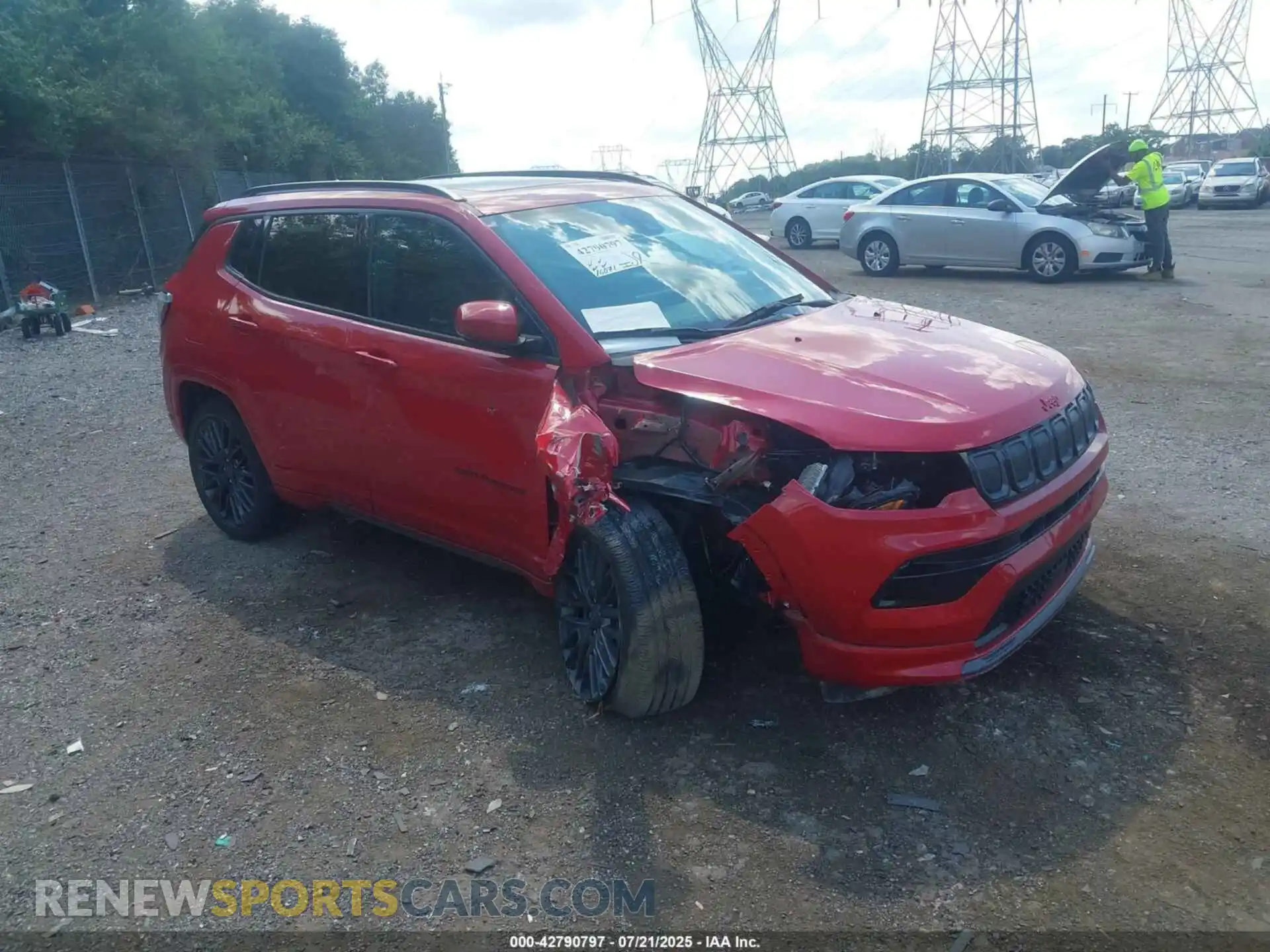 1 Photograph of a damaged car 3C4NJDCBXNT149100 JEEP COMPASS 2022