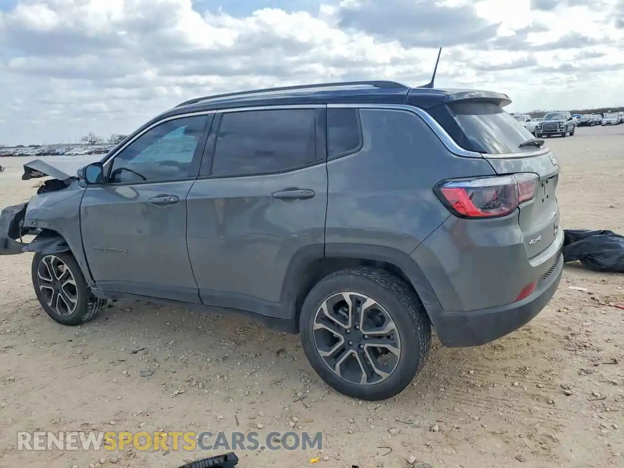 2 Photograph of a damaged car 3C4NJDCBXNT160291 JEEP COMPASS 2022