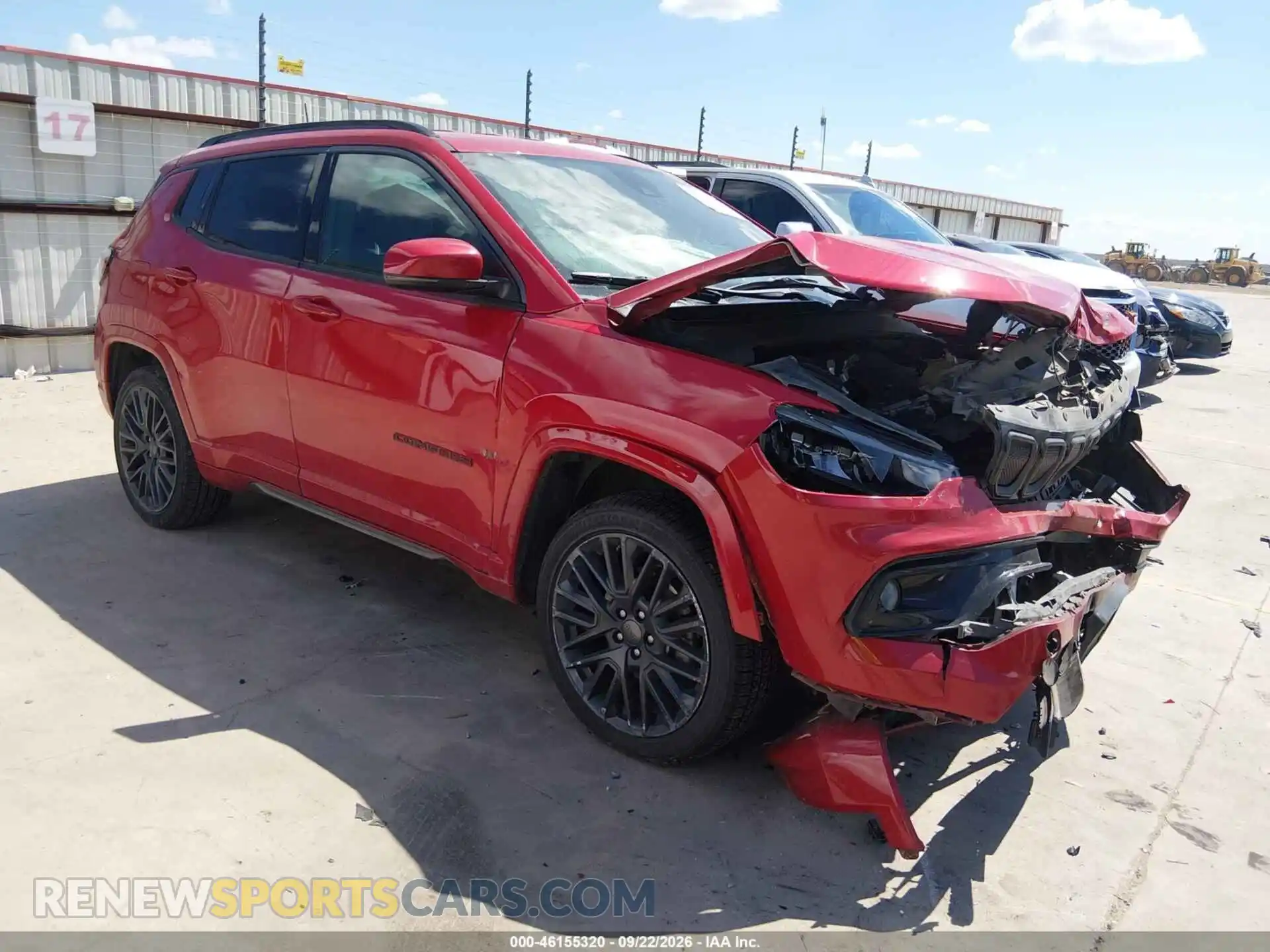 1 Photograph of a damaged car 3C4NJDCBXNT163367 JEEP COMPASS 2022