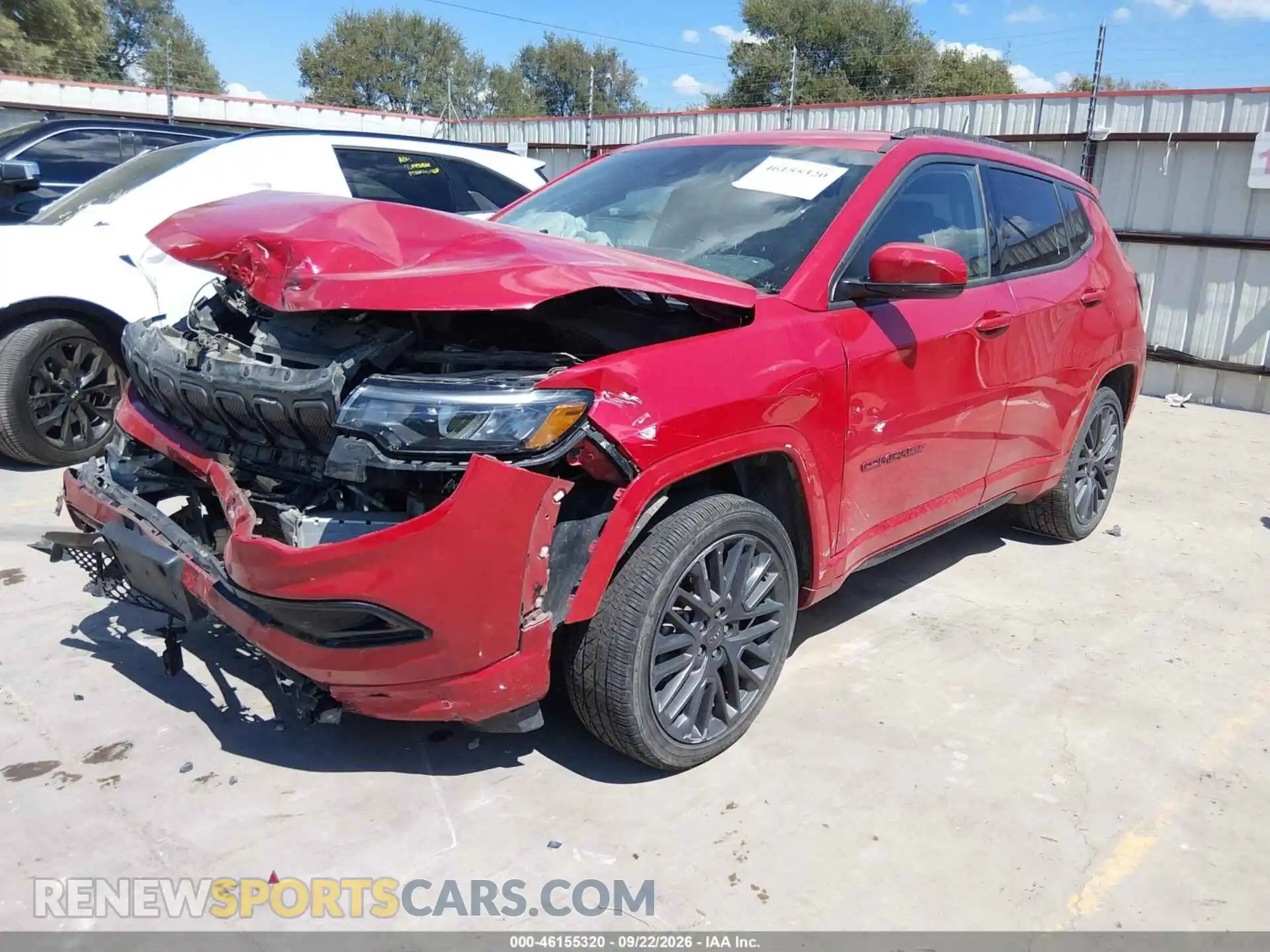 2 Photograph of a damaged car 3C4NJDCBXNT163367 JEEP COMPASS 2022