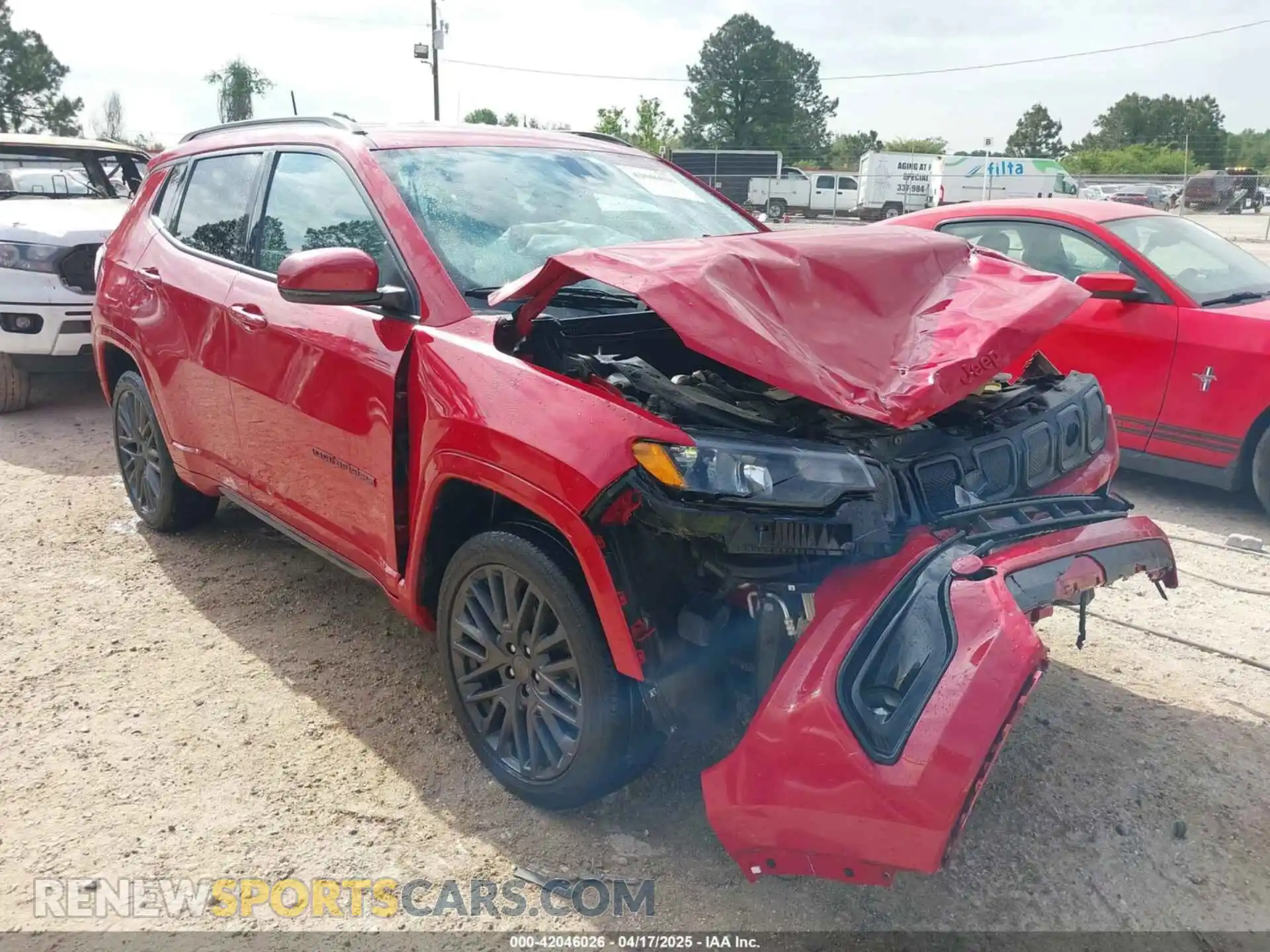 1 Photograph of a damaged car 3C4NJDCBXNT167743 JEEP COMPASS 2022
