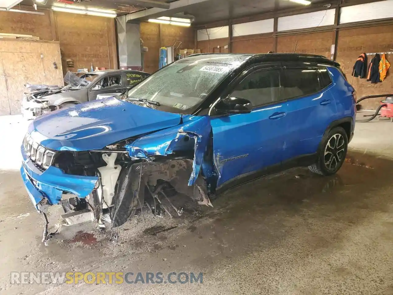 1 Photograph of a damaged car 3C4NJDCBXNT179990 JEEP COMPASS 2022