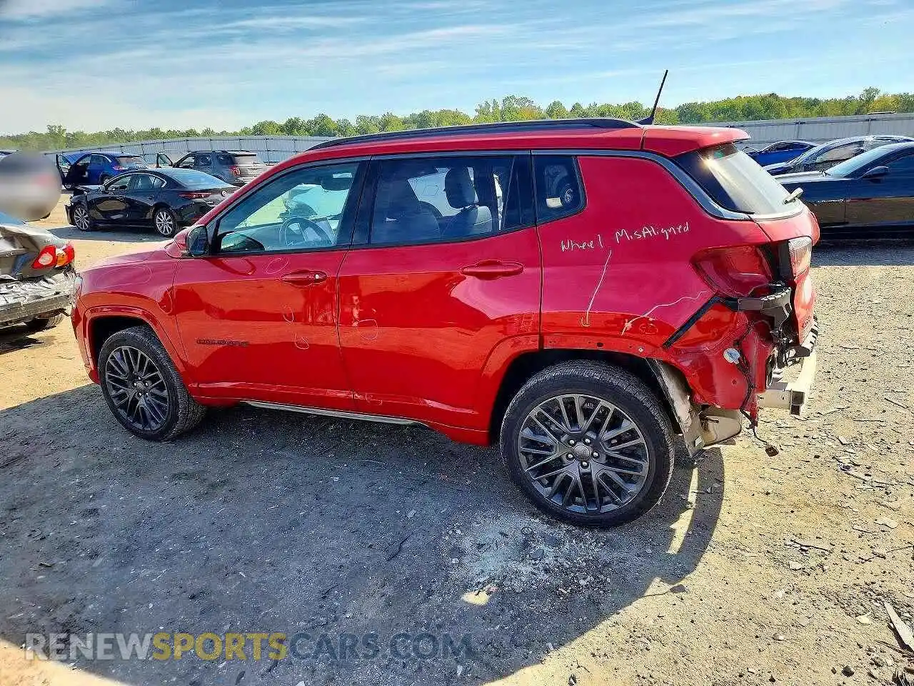 2 Photograph of a damaged car 3C4NJDCBXNT181688 JEEP COMPASS 2022