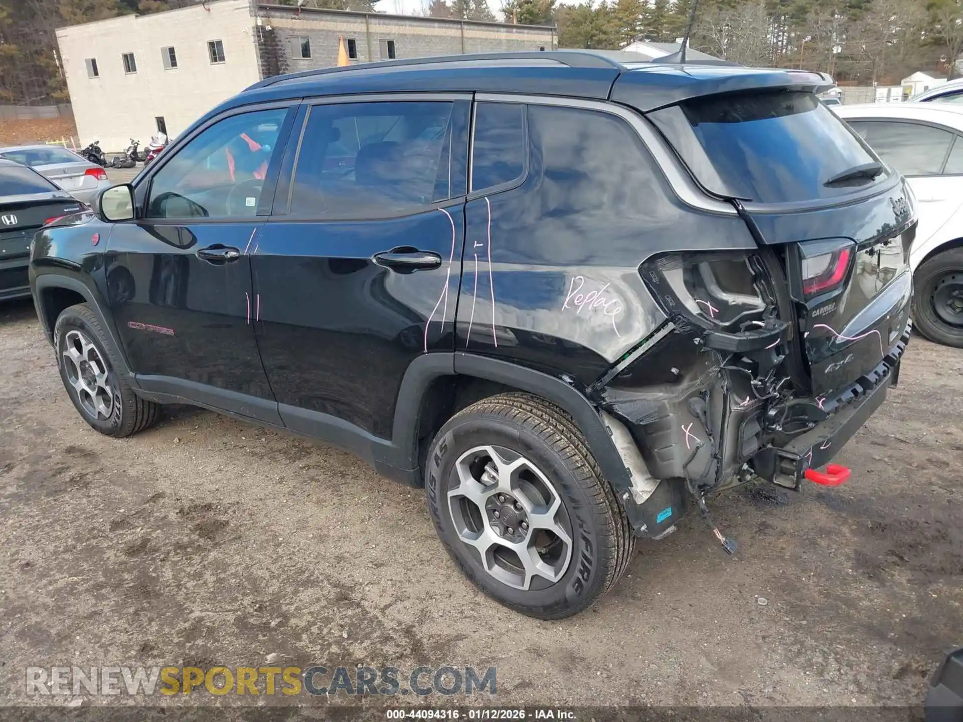 3 Photograph of a damaged car 3C4NJDDB3NT128569 JEEP COMPASS 2022