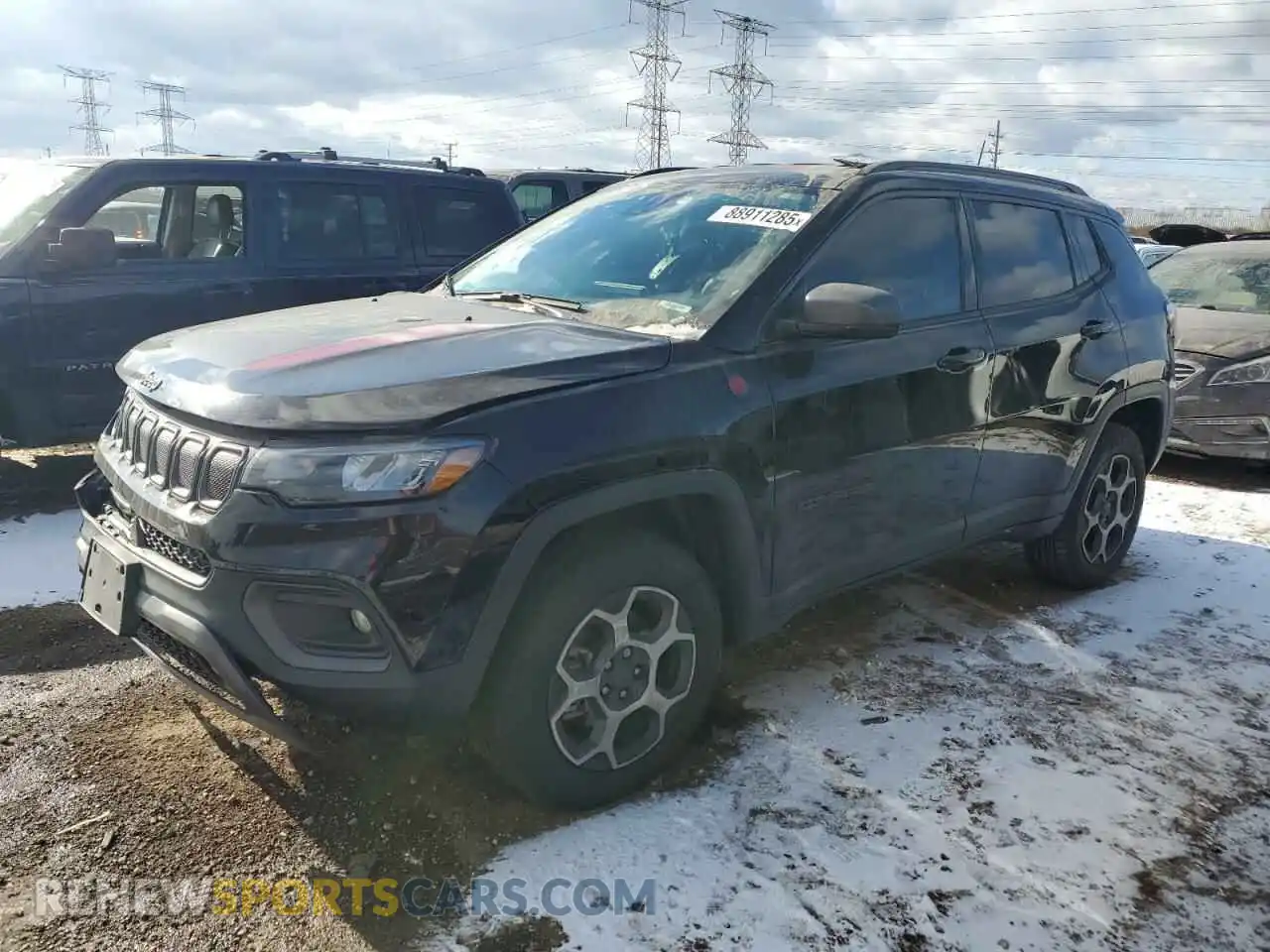 1 Photograph of a damaged car 3C4NJDDB3NT184334 JEEP COMPASS 2022