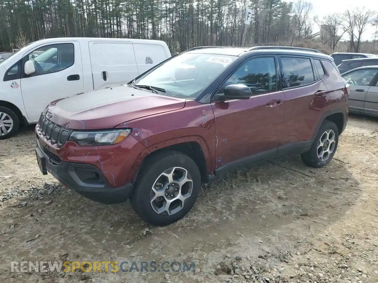1 Photograph of a damaged car 3C4NJDDB3NT229952 JEEP COMPASS 2022