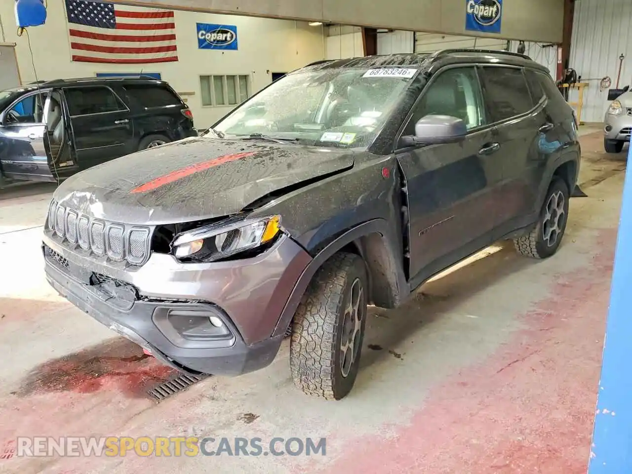 1 Photograph of a damaged car 3C4NJDDB5NT151772 JEEP COMPASS 2022