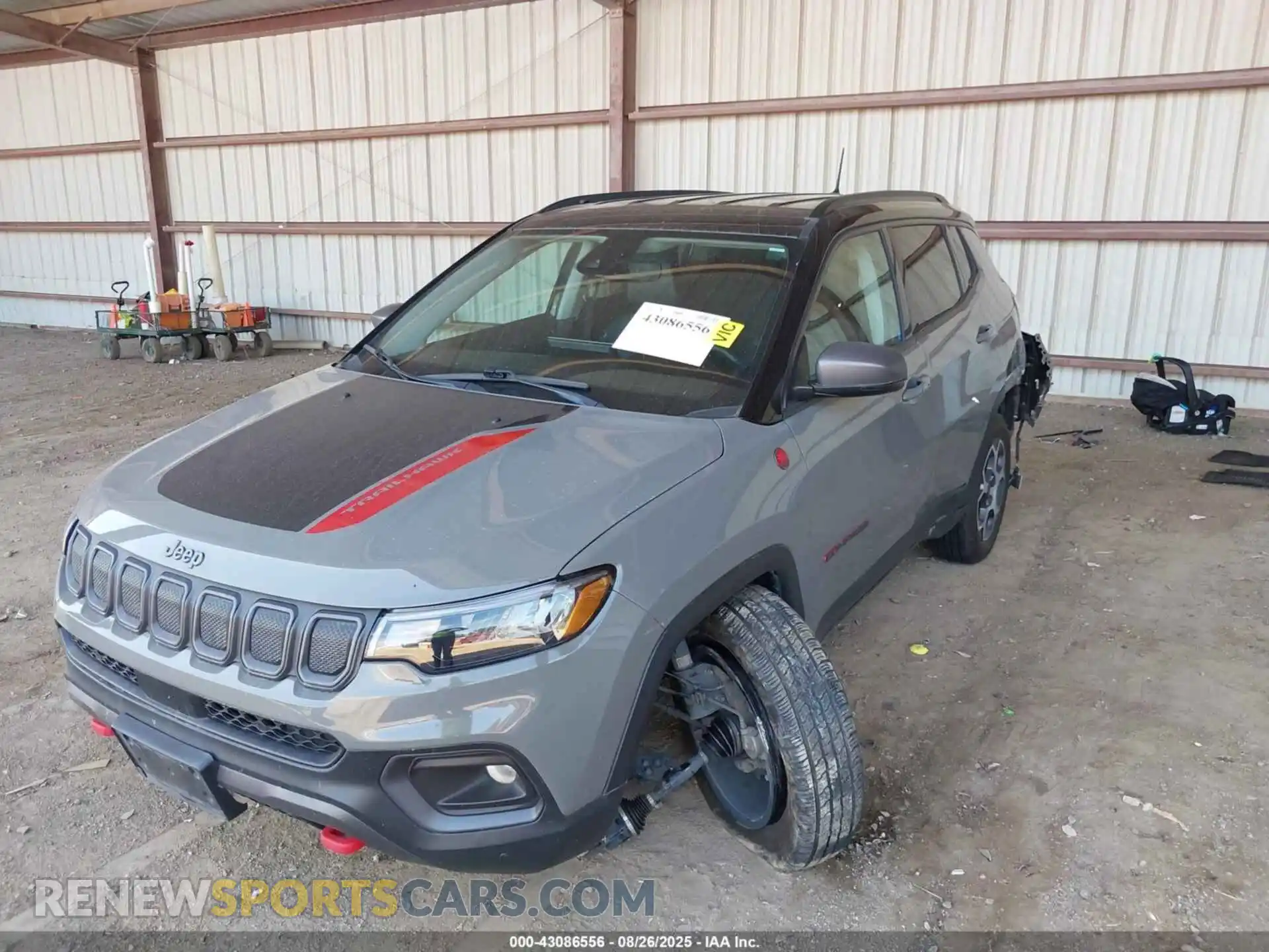 2 Photograph of a damaged car 3C4NJDDB6NT153336 JEEP COMPASS 2022