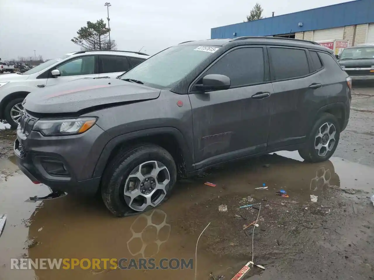 1 fotografías del automóvil dañado 3C4NJDDB7NT136660 JEEP COMPASS 2022
