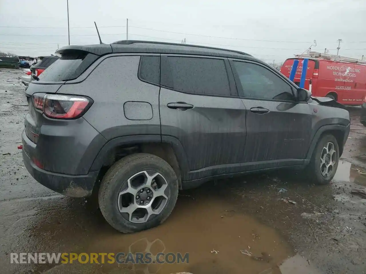 3 fotografías del automóvil dañado 3C4NJDDB7NT136660 JEEP COMPASS 2022