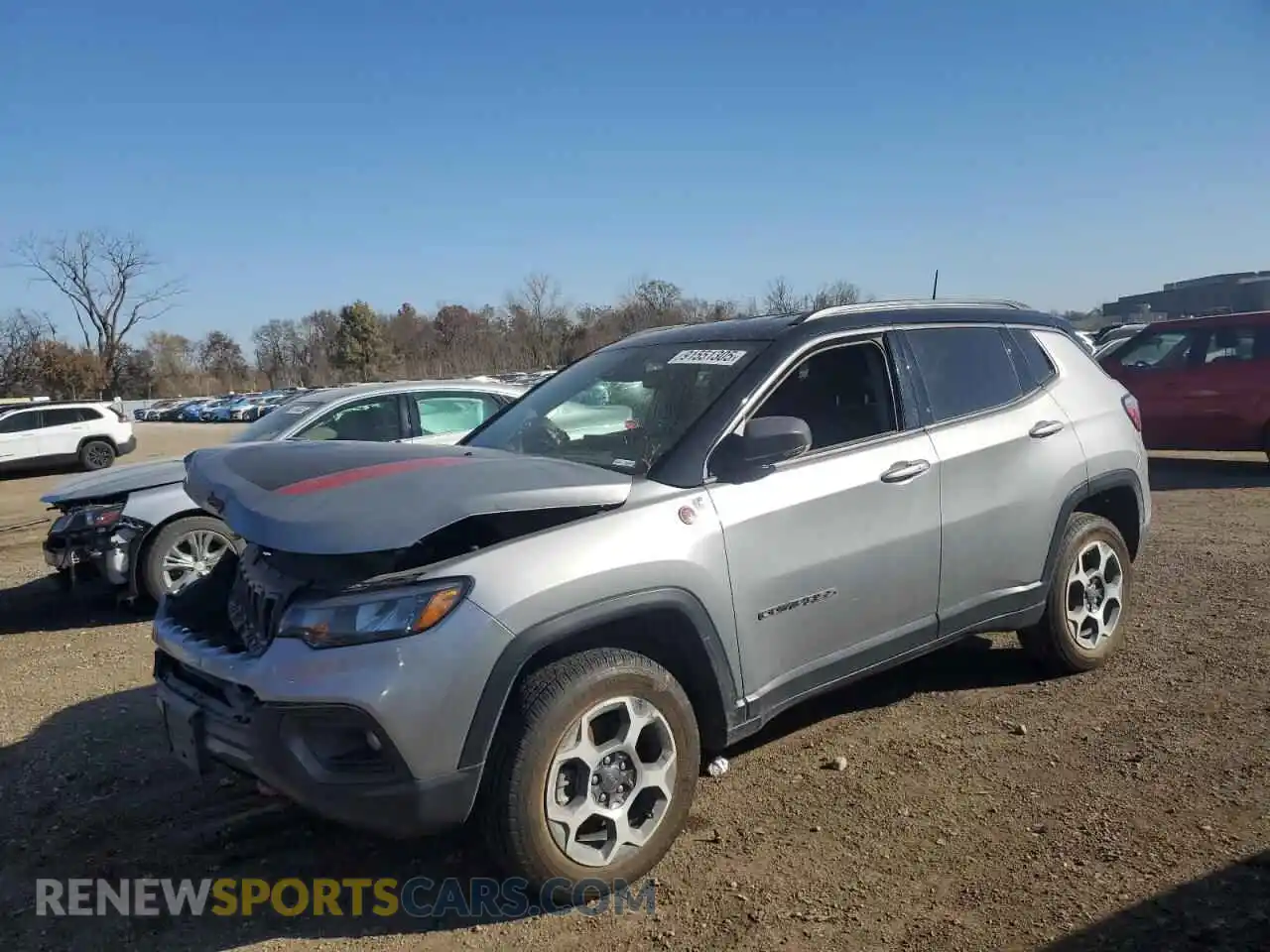 1 fotografías del automóvil dañado 3C4NJDDB7NT145343 JEEP COMPASS 2022