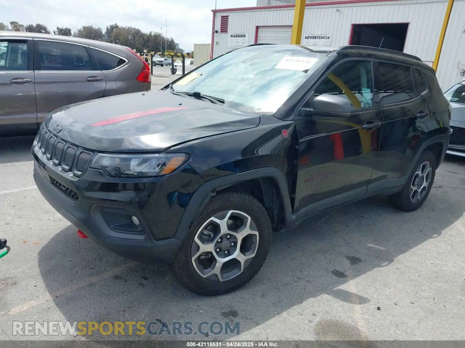 2 Photograph of a damaged car 3C4NJDDB8NT107992 JEEP COMPASS 2022