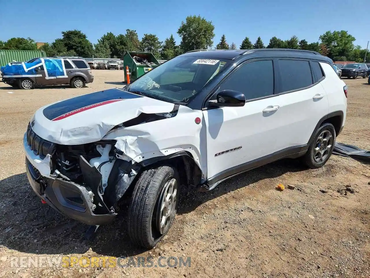 1 fotografías del automóvil dañado 3C4NJDDB8NT235777 JEEP COMPASS 2022