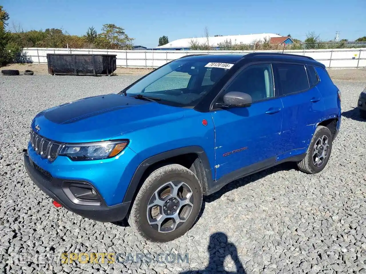 1 Photograph of a damaged car 3C4NJDDB9NT105474 JEEP COMPASS 2022
