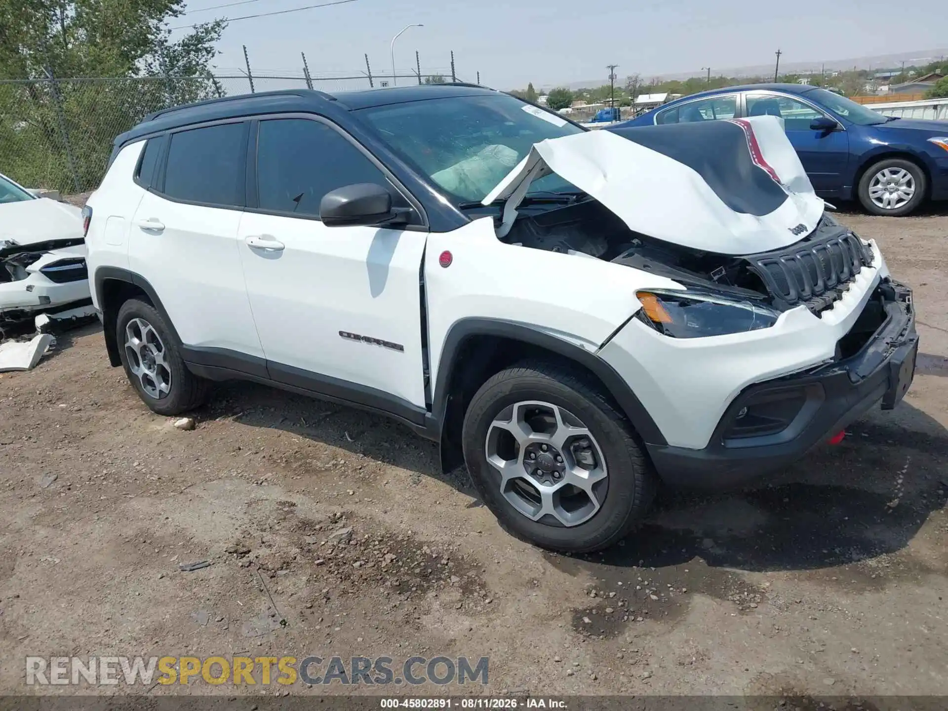 1 Photograph of a damaged car 3C4NJDDB9NT160037 JEEP COMPASS 2022