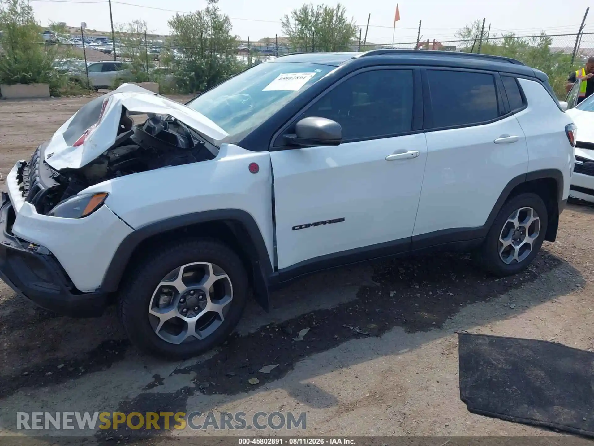 2 Photograph of a damaged car 3C4NJDDB9NT160037 JEEP COMPASS 2022