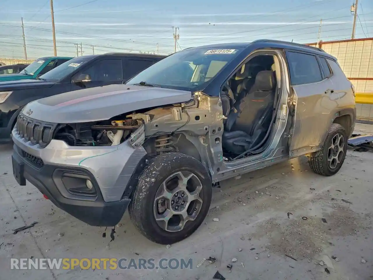 1 Photograph of a damaged car 3C4NJDDBXNT223159 JEEP COMPASS 2022