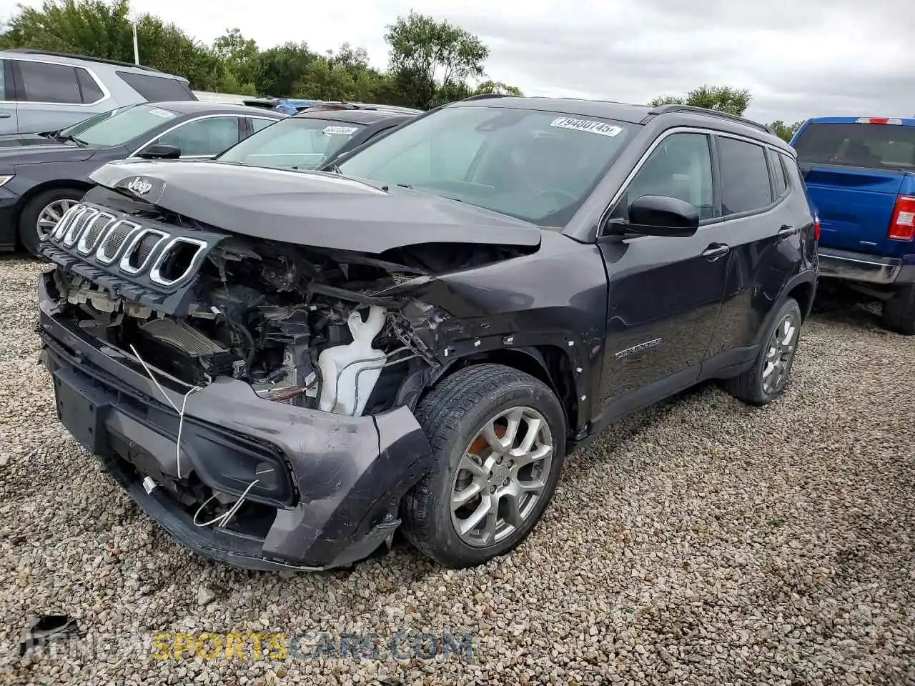 1 fotografías del automóvil dañado 3C4NJDFB0NT156570 JEEP COMPASS 2022