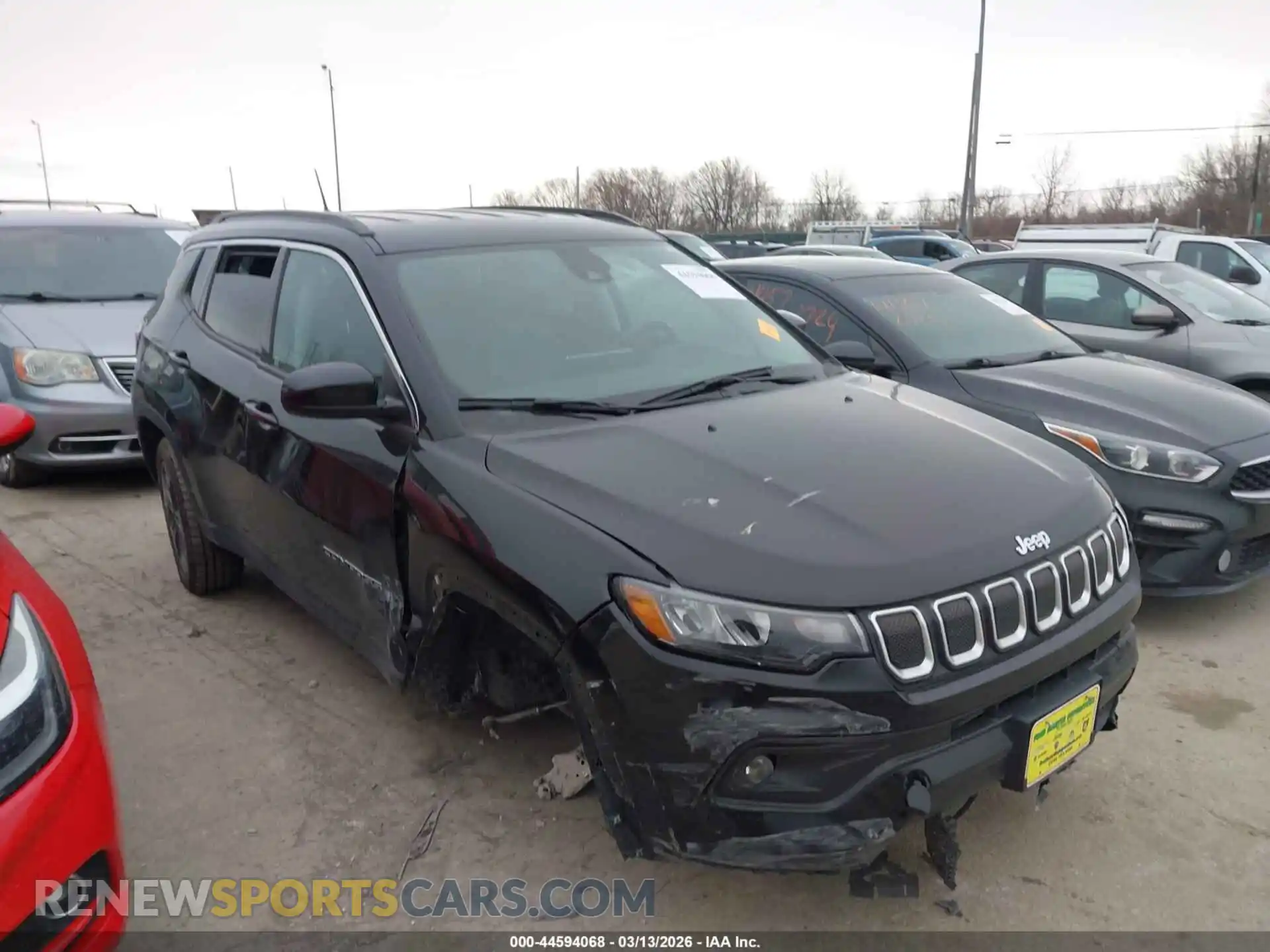 1 Photograph of a damaged car 3C4NJDFB3NT126673 JEEP COMPASS 2022