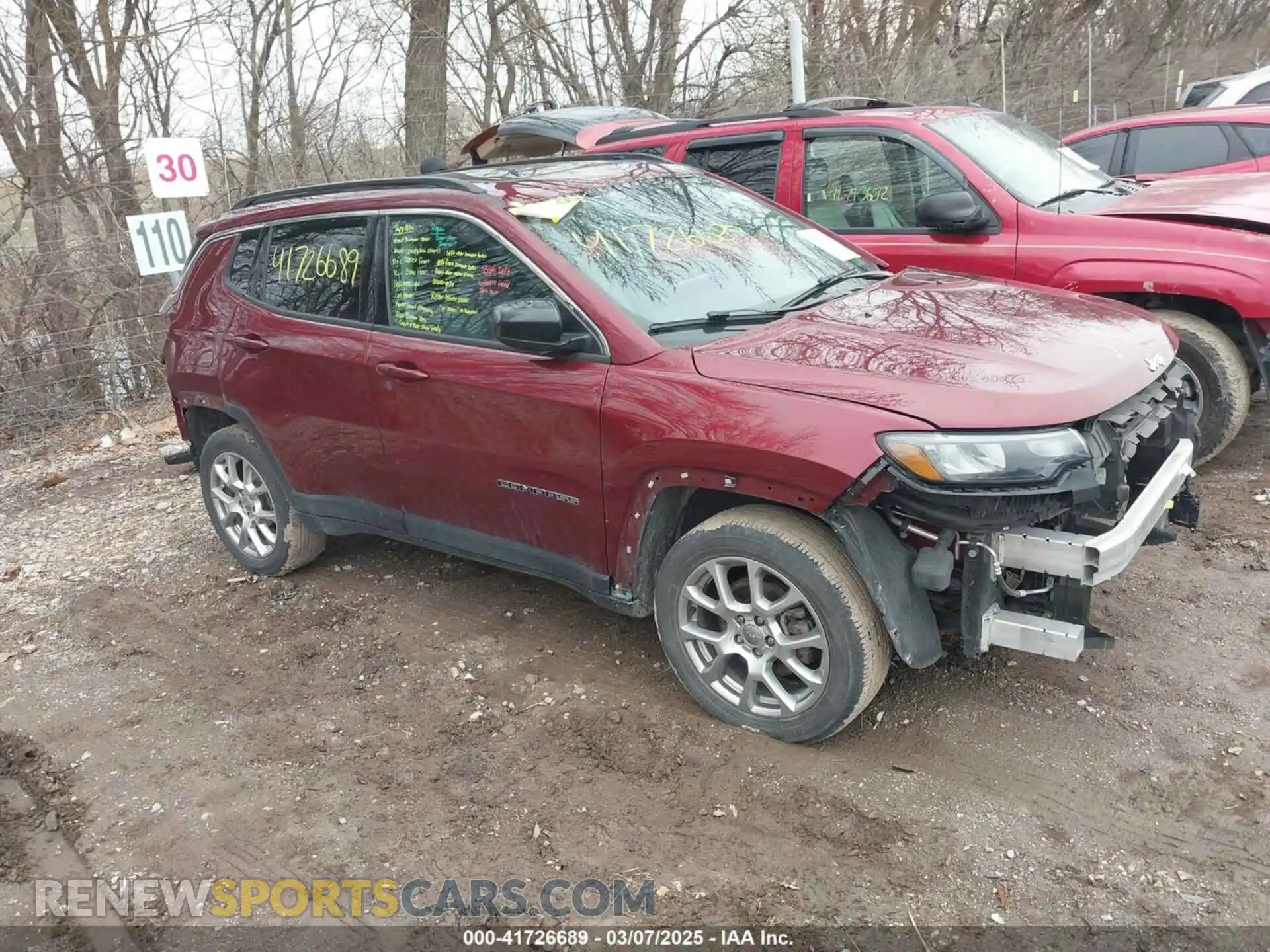 1 Photograph of a damaged car 3C4NJDFB4NT164557 JEEP COMPASS 2022