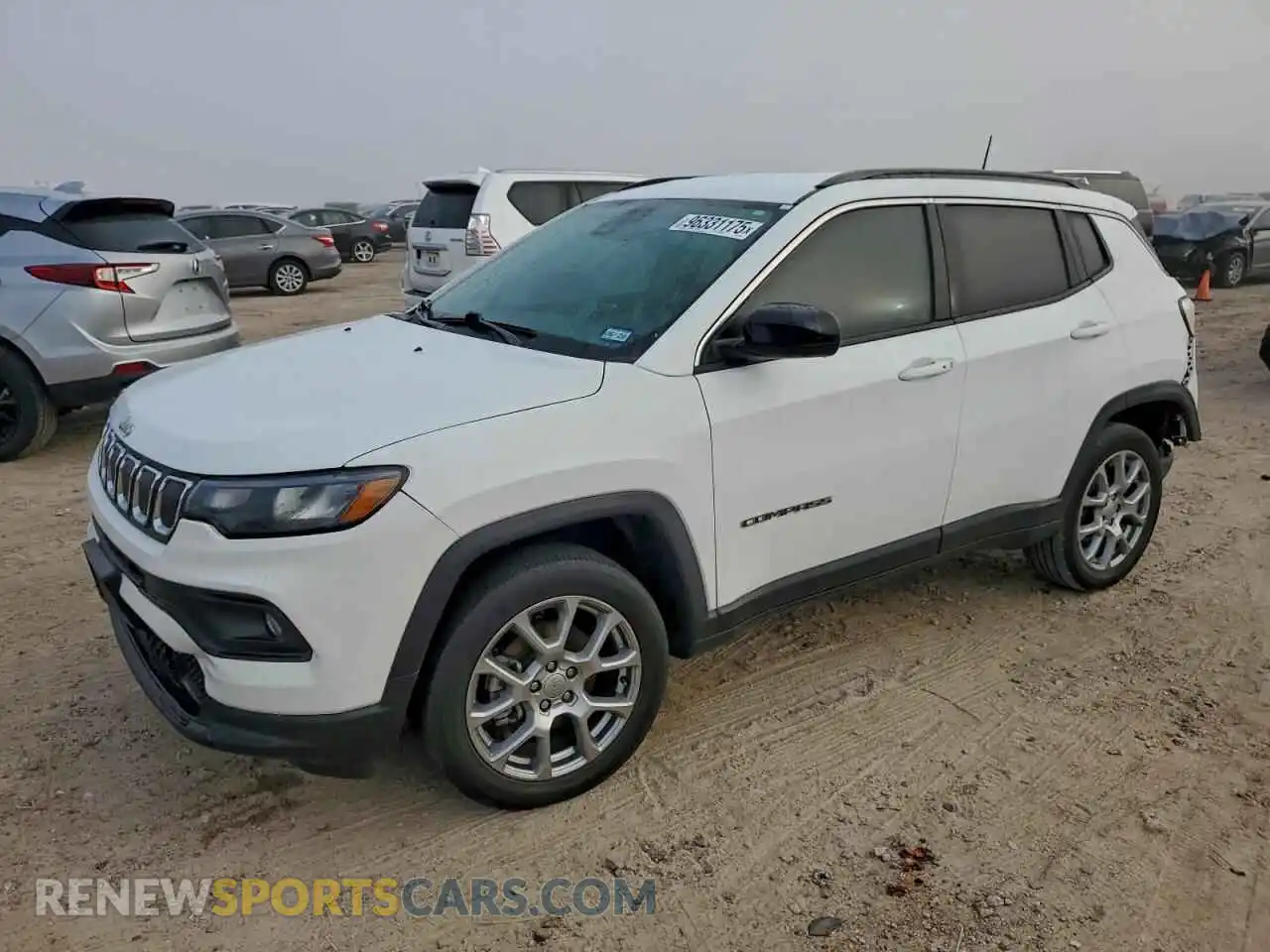 1 Photograph of a damaged car 3C4NJDFB8NT186321 JEEP COMPASS 2022