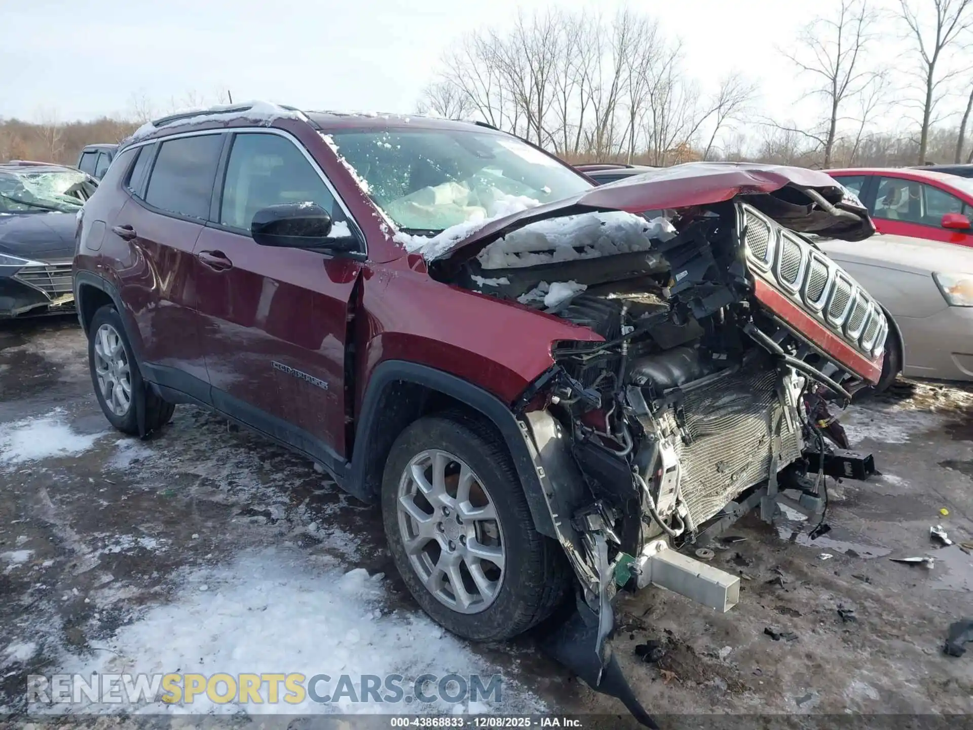 1 Photograph of a damaged car 3C4NJDFBXNT183064 JEEP COMPASS 2022