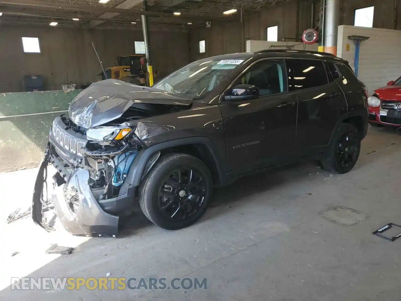 1 Photograph of a damaged car 3C4NJDFBXNT183775 JEEP COMPASS 2022