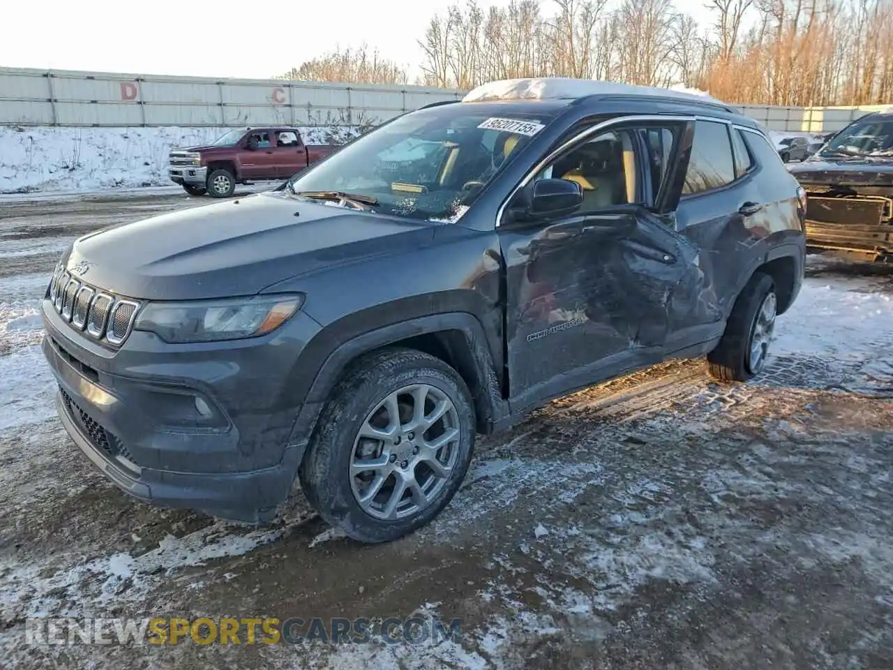 1 Photograph of a damaged car 3C4NJDFBXNT219108 JEEP COMPASS 2022