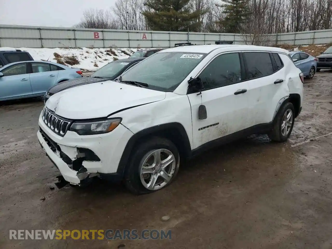1 Photograph of a damaged car 3C4NJDAN0PT508597 JEEP COMPASS 2023