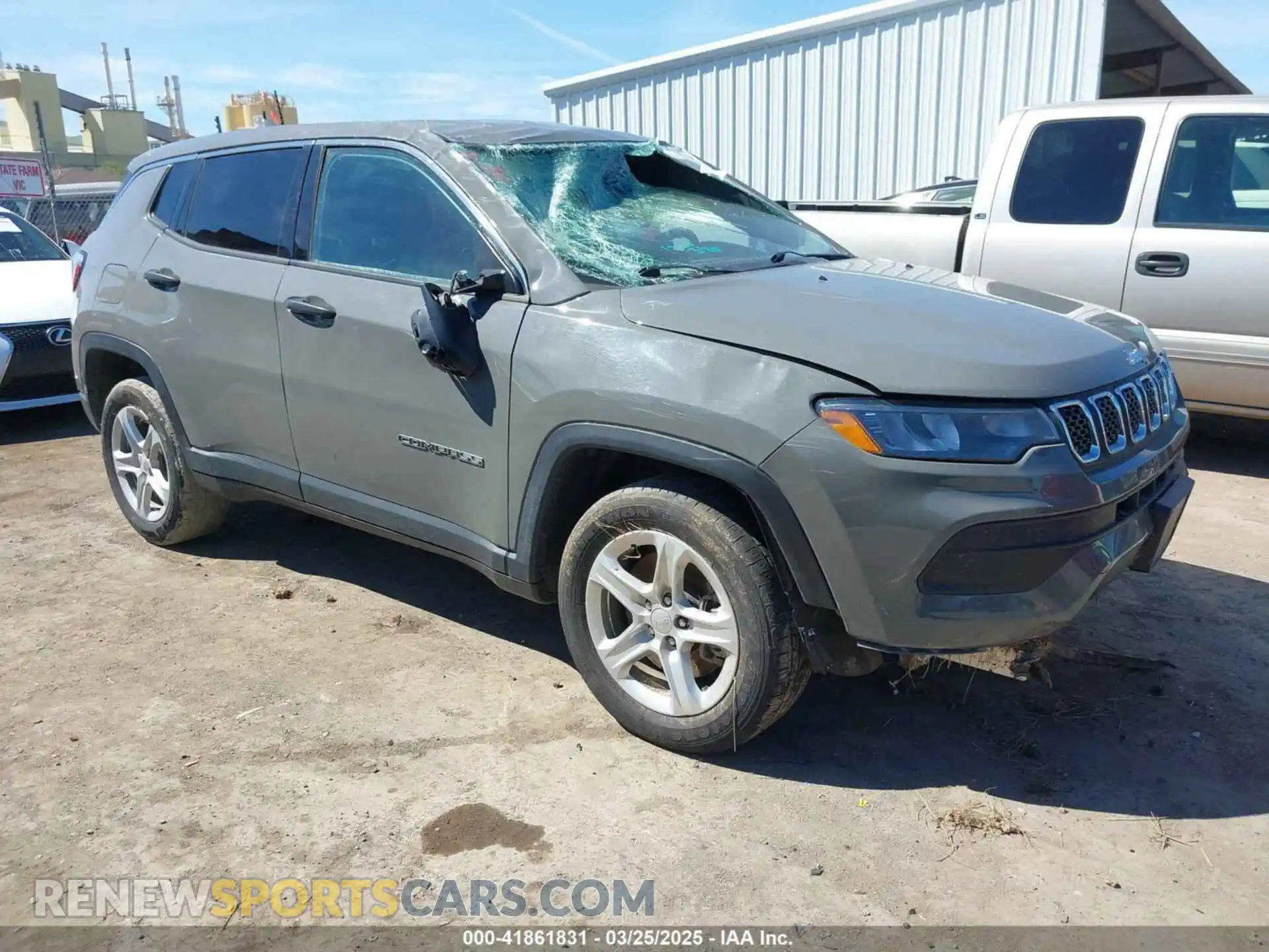 1 Photograph of a damaged car 3C4NJDAN2PT525823 JEEP COMPASS 2023