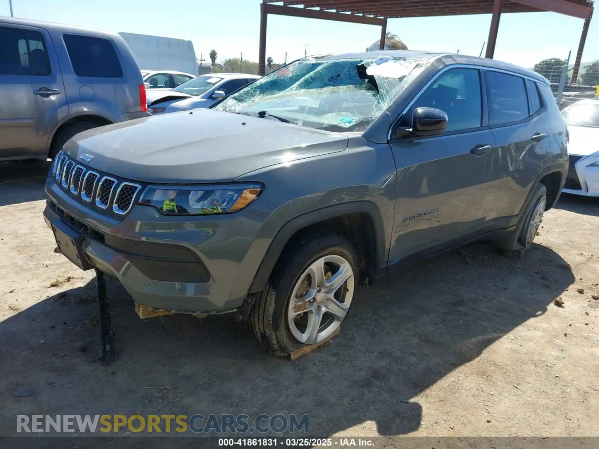 2 Photograph of a damaged car 3C4NJDAN2PT525823 JEEP COMPASS 2023