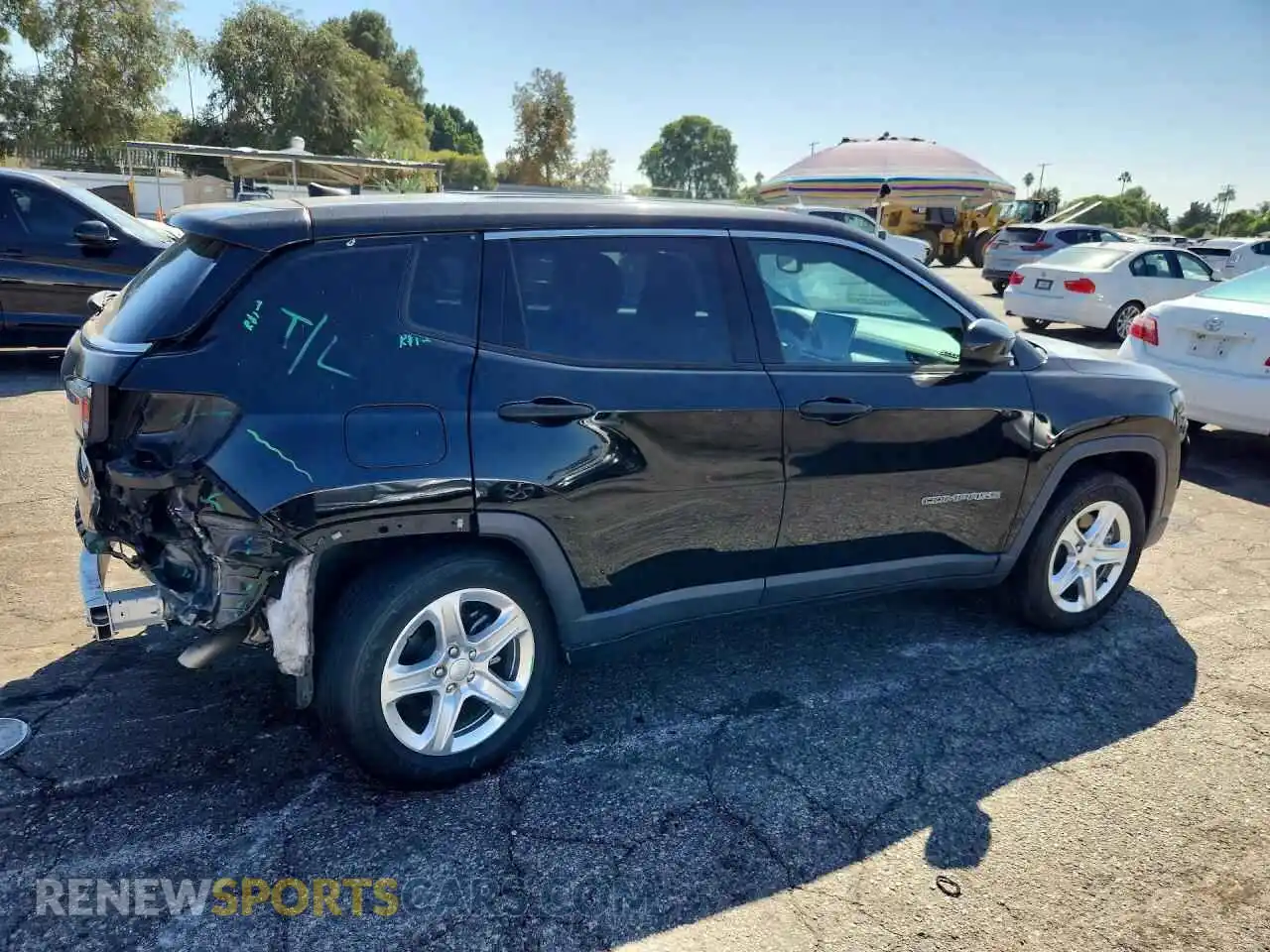 3 Photograph of a damaged car 3C4NJDAN3PT547152 JEEP COMPASS 2023
