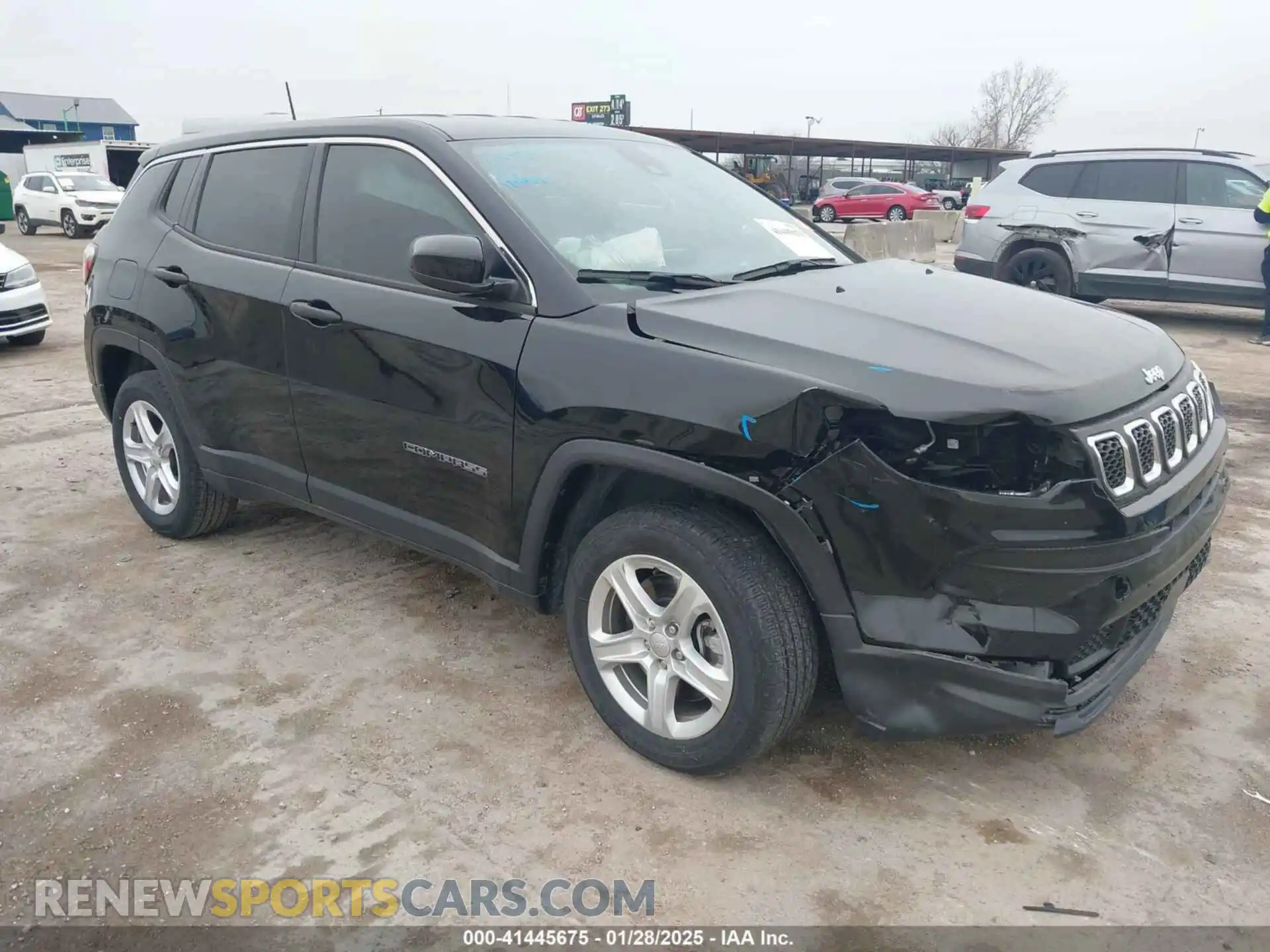 1 Photograph of a damaged car 3C4NJDAN6PT546710 JEEP COMPASS 2023