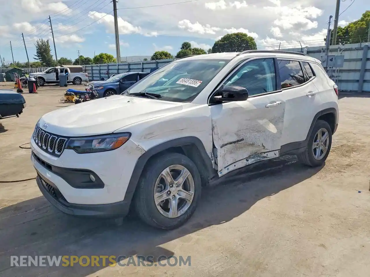 1 Photograph of a damaged car 3C4NJDBN0PT559841 JEEP COMPASS 2023