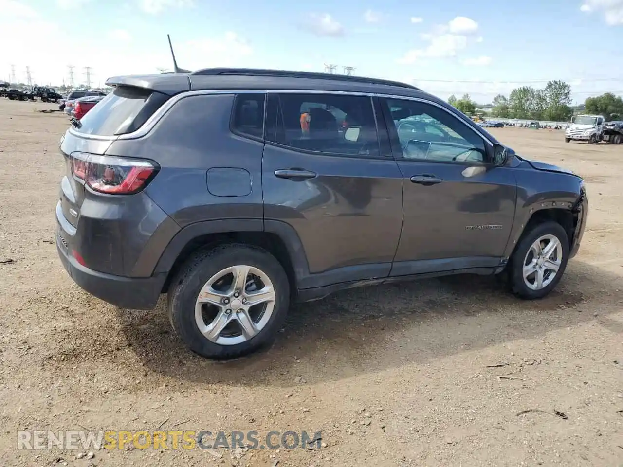 3 Photograph of a damaged car 3C4NJDBN1PT539646 JEEP COMPASS 2023