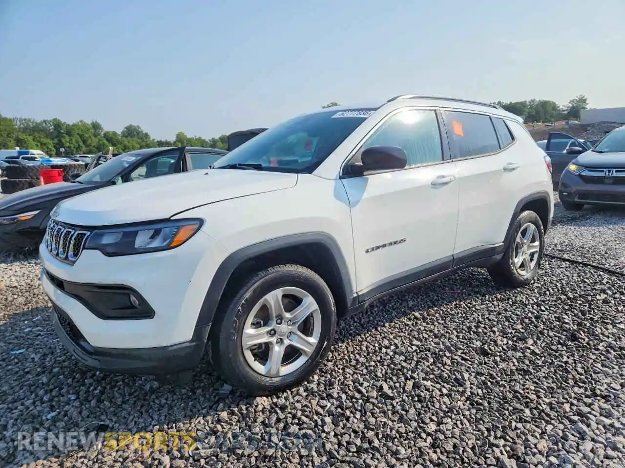 1 Photograph of a damaged car 3C4NJDBN2PT504369 JEEP COMPASS 2023