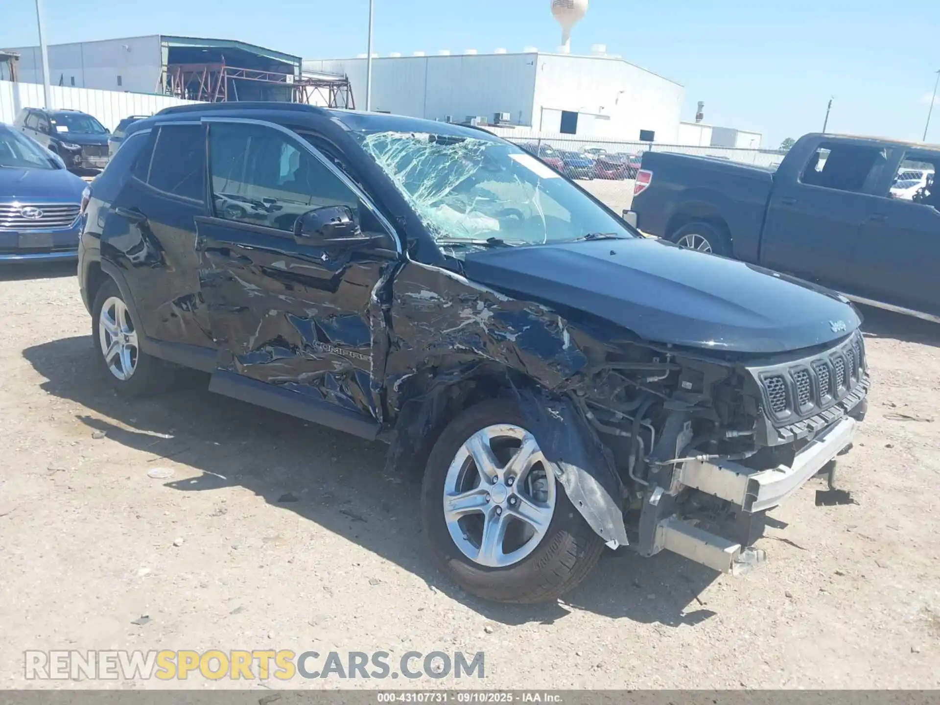 1 Photograph of a damaged car 3C4NJDBN2PT555466 JEEP COMPASS 2023