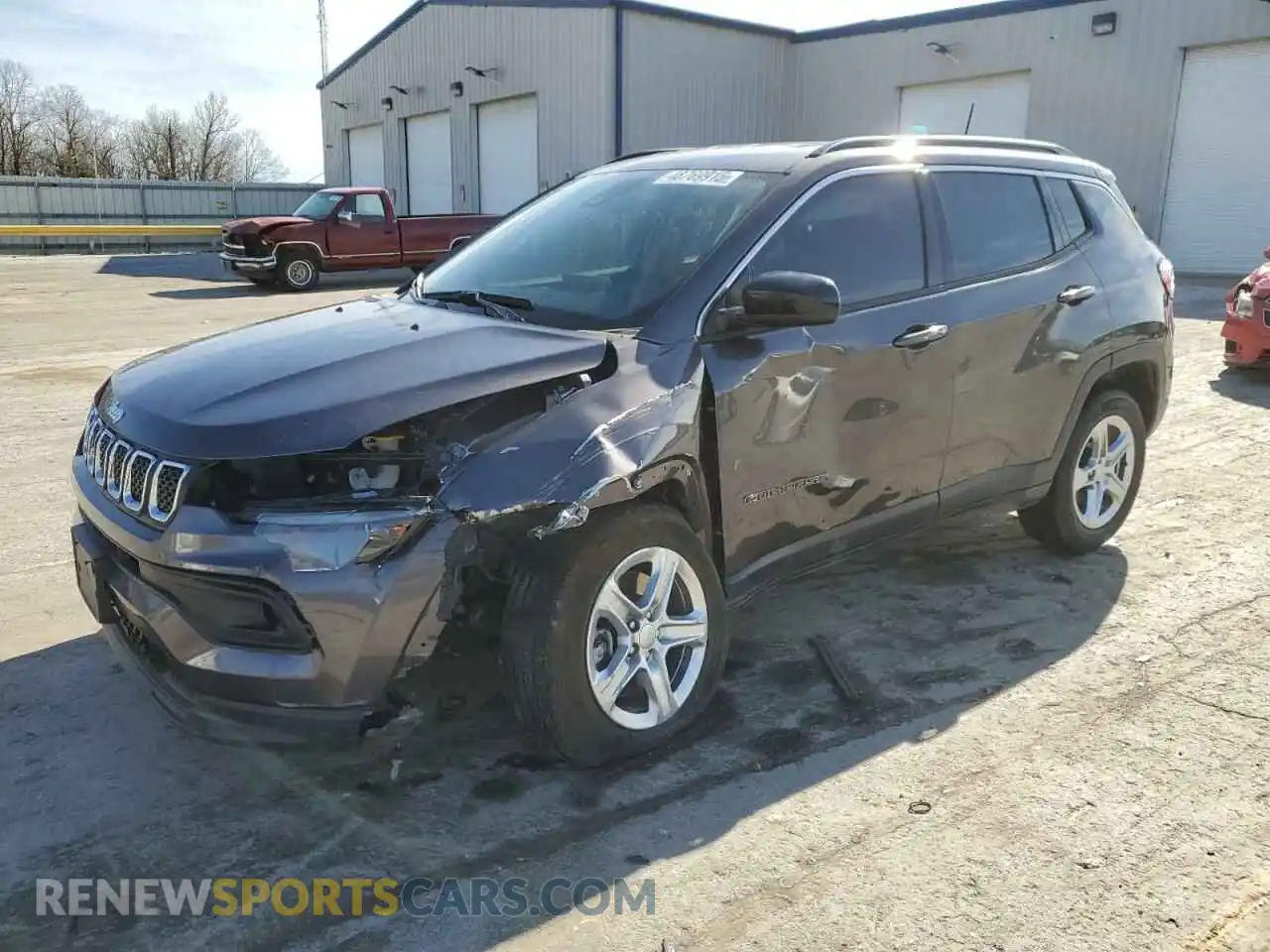 1 Photograph of a damaged car 3C4NJDBN2PT560876 JEEP COMPASS 2023