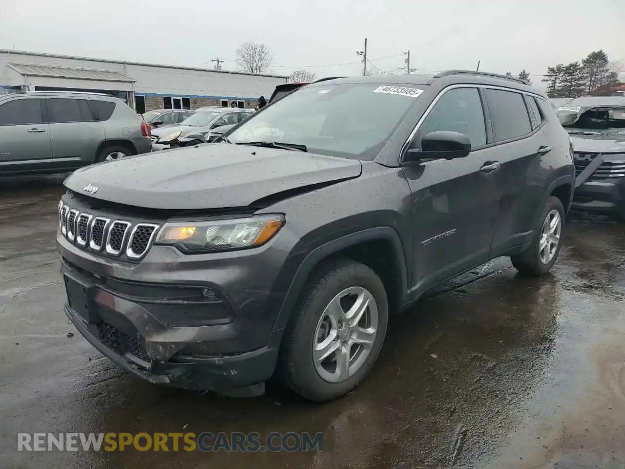 1 Photograph of a damaged car 3C4NJDBN4PT504602 JEEP COMPASS 2023
