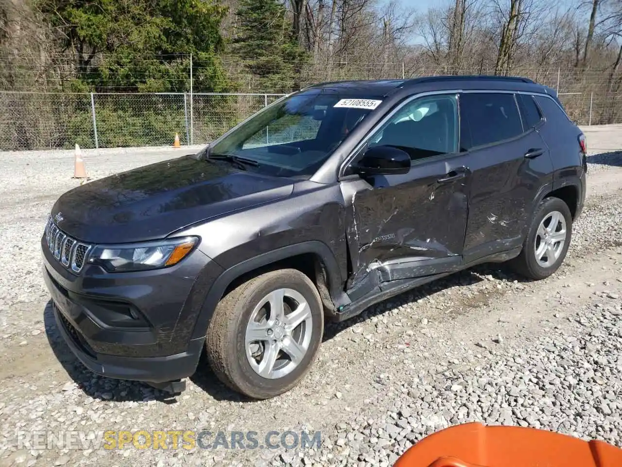1 Photograph of a damaged car 3C4NJDBN4PT508245 JEEP COMPASS 2023