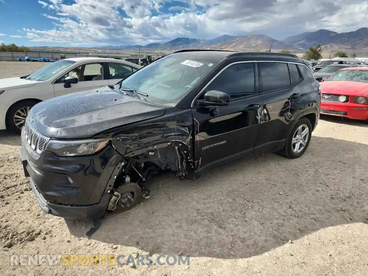 1 Photograph of a damaged car 3C4NJDBN4PT549202 JEEP COMPASS 2023