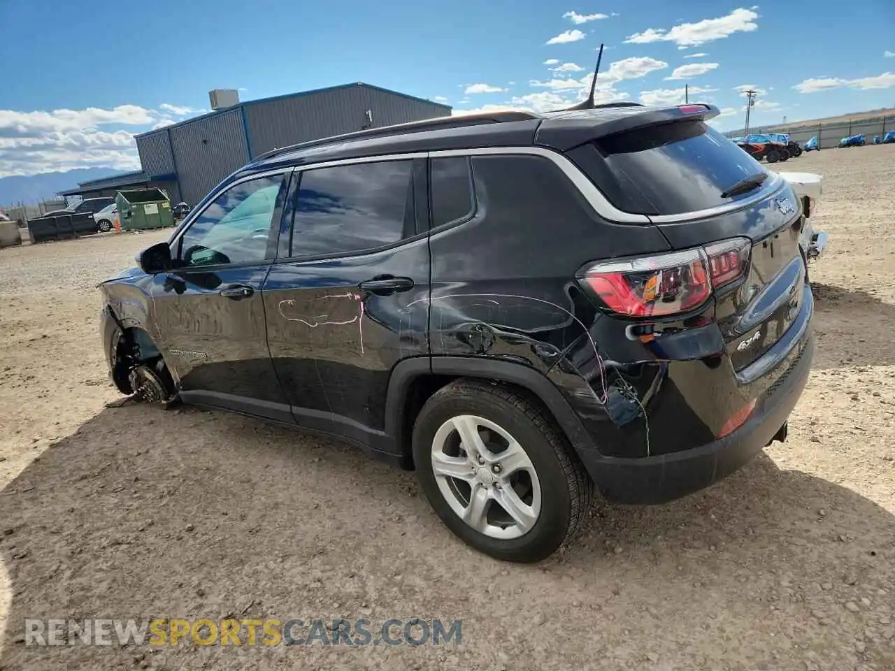 2 Photograph of a damaged car 3C4NJDBN4PT549202 JEEP COMPASS 2023
