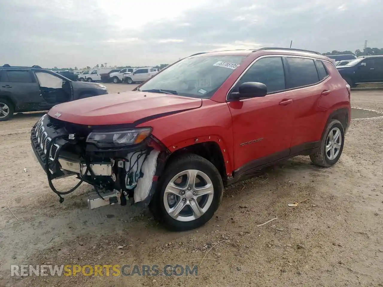 1 Photograph of a damaged car 3C4NJDBN5PT535292 JEEP COMPASS 2023