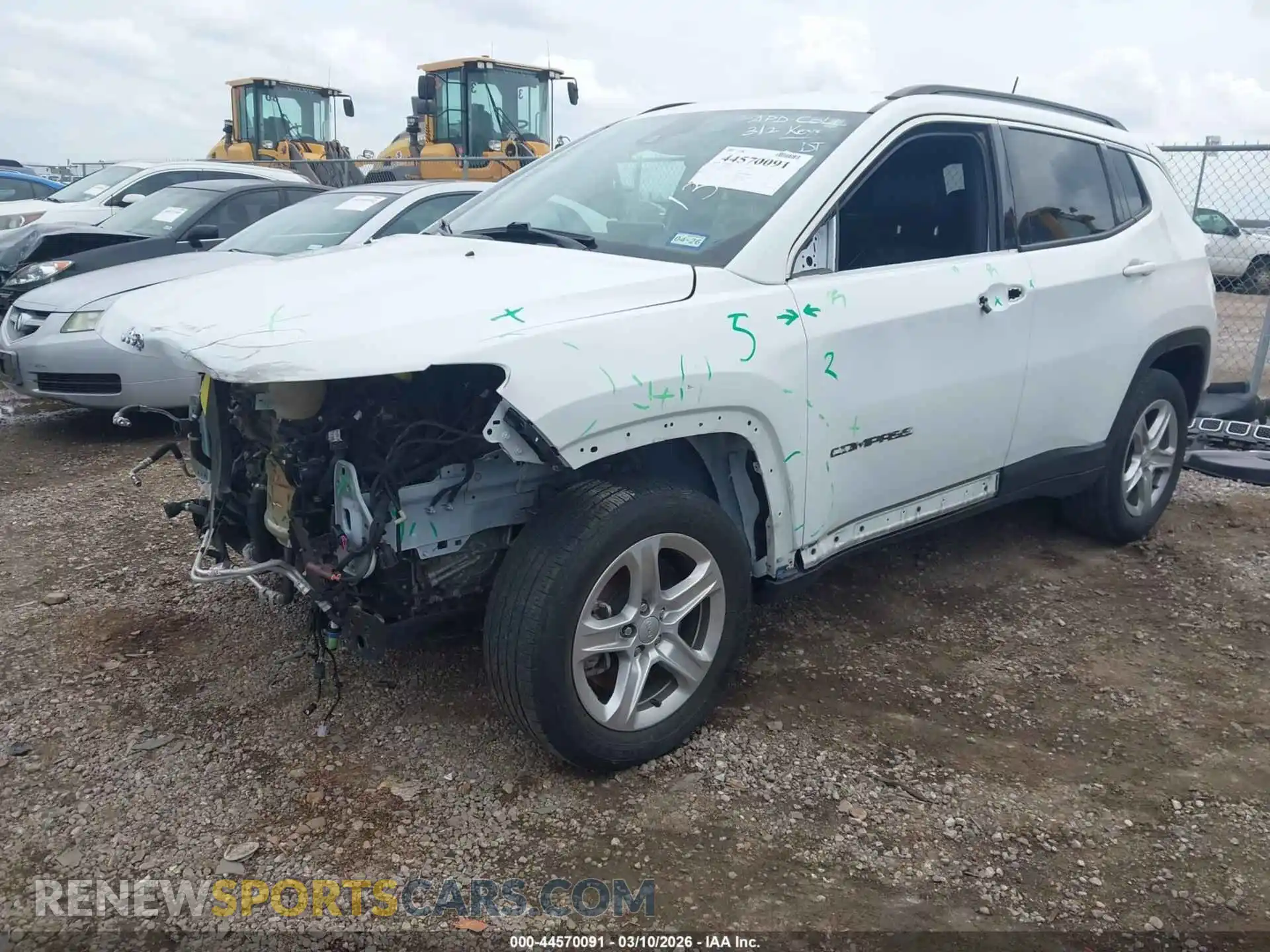 2 Photograph of a damaged car 3C4NJDBN6PT521367 JEEP COMPASS 2023