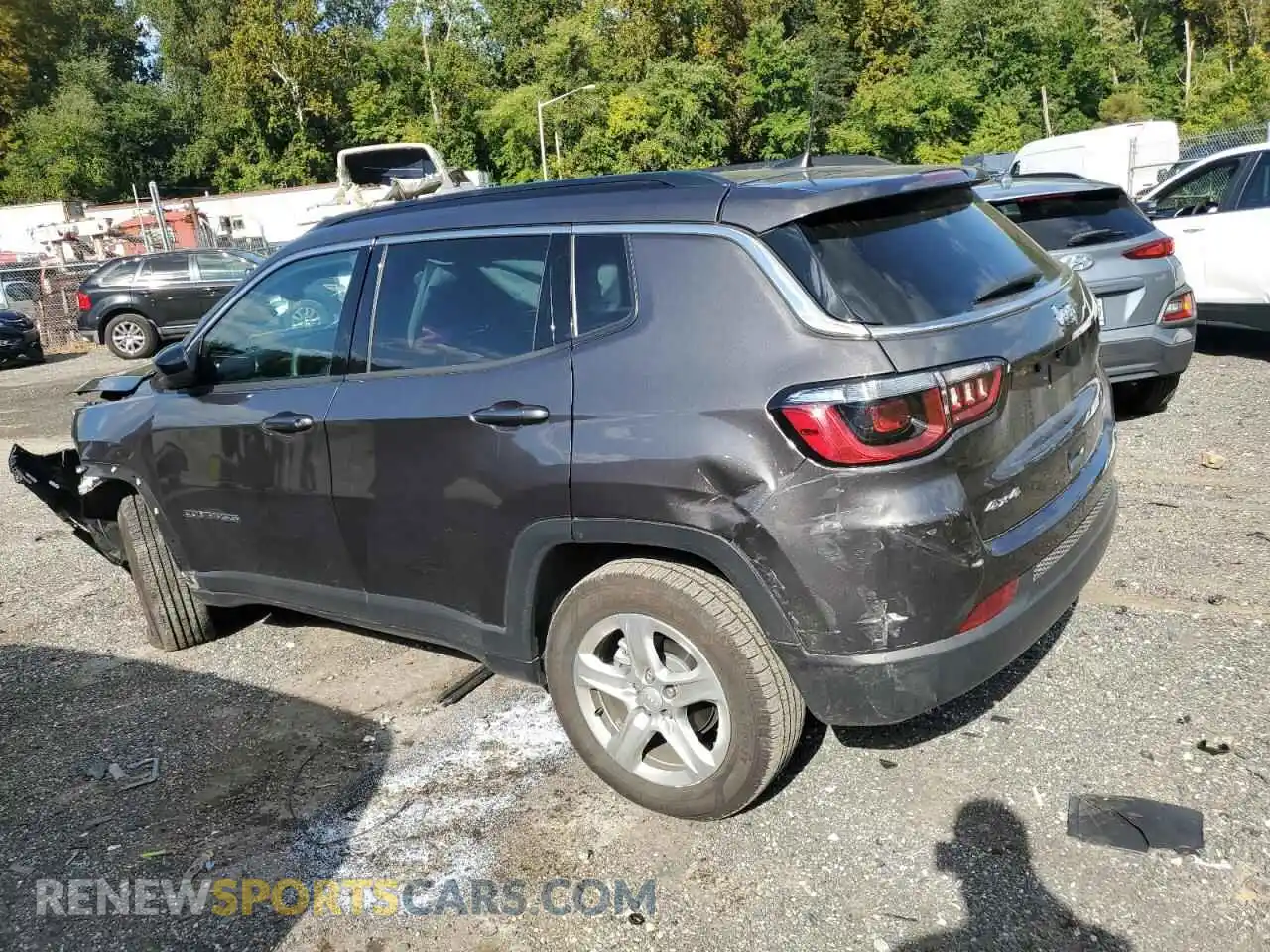 2 Photograph of a damaged car 3C4NJDBN6PT524074 JEEP COMPASS 2023