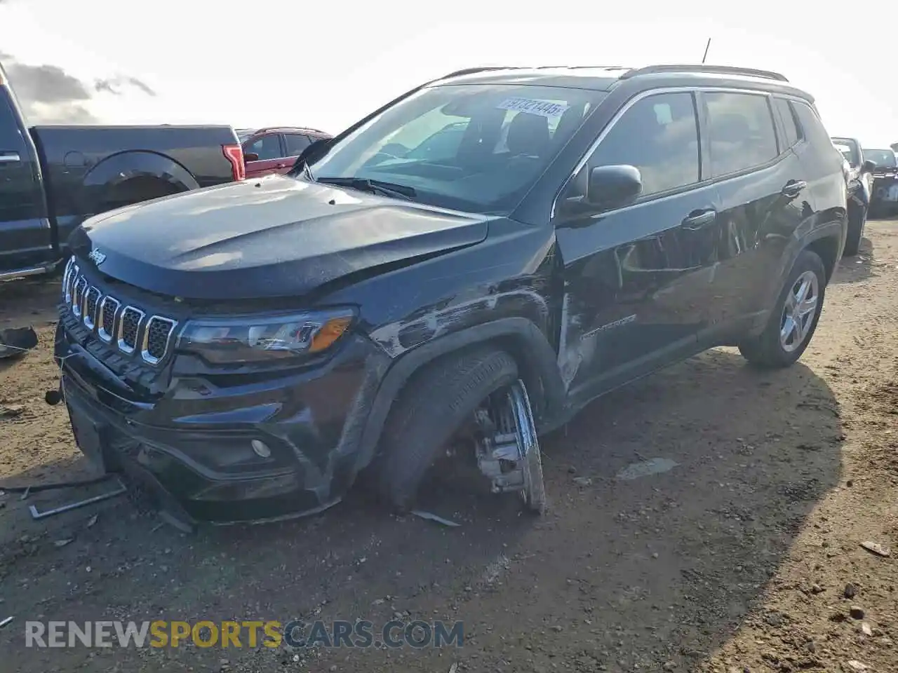 1 Photograph of a damaged car 3C4NJDBN6PT536838 JEEP COMPASS 2023