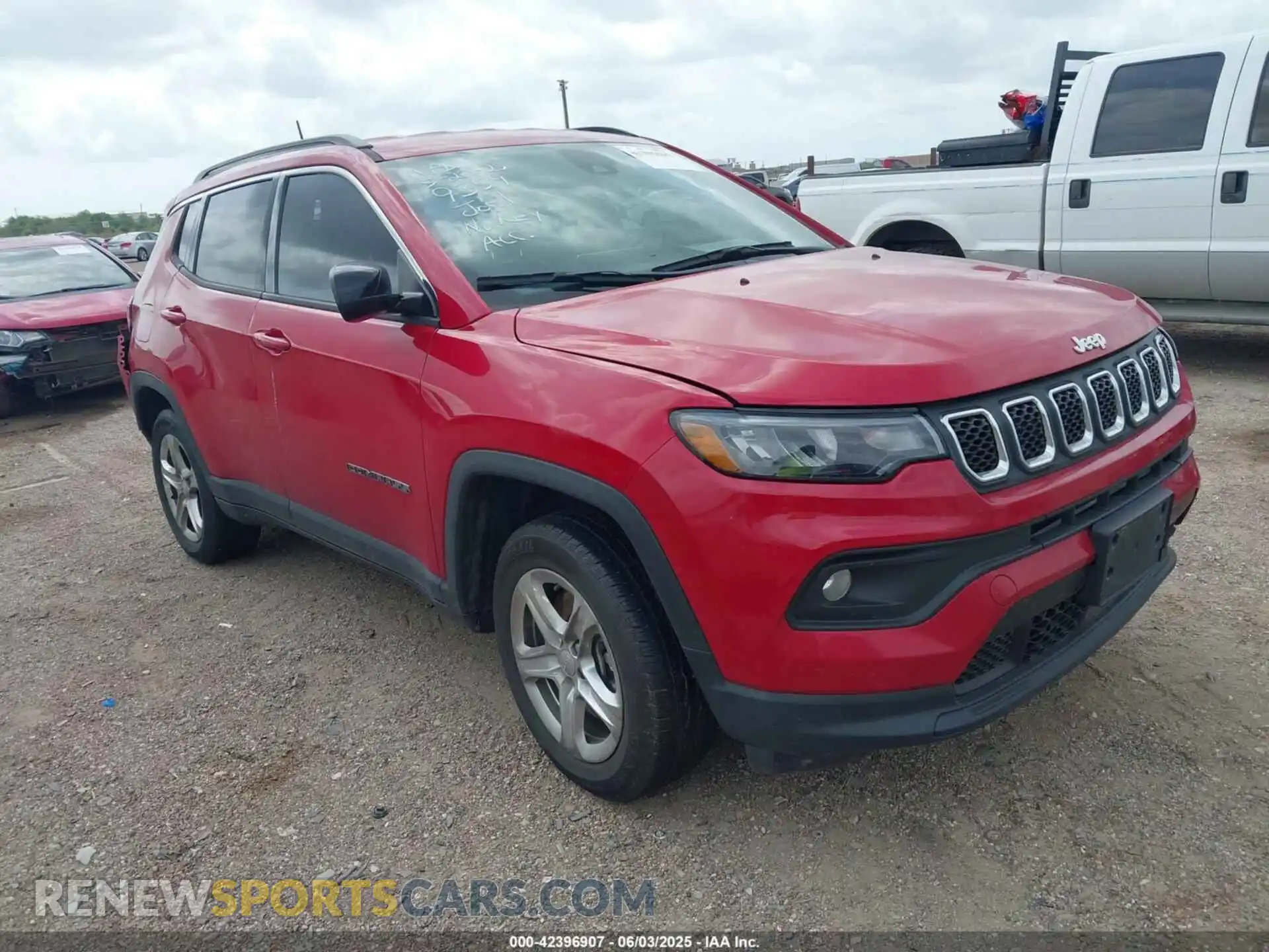 1 Photograph of a damaged car 3C4NJDBN6PT542039 JEEP COMPASS 2023