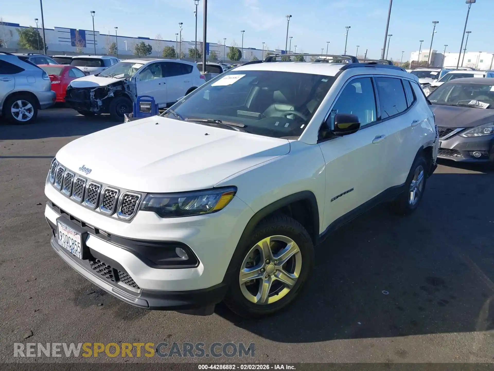 2 Photograph of a damaged car 3C4NJDBN7PT553115 JEEP COMPASS 2023