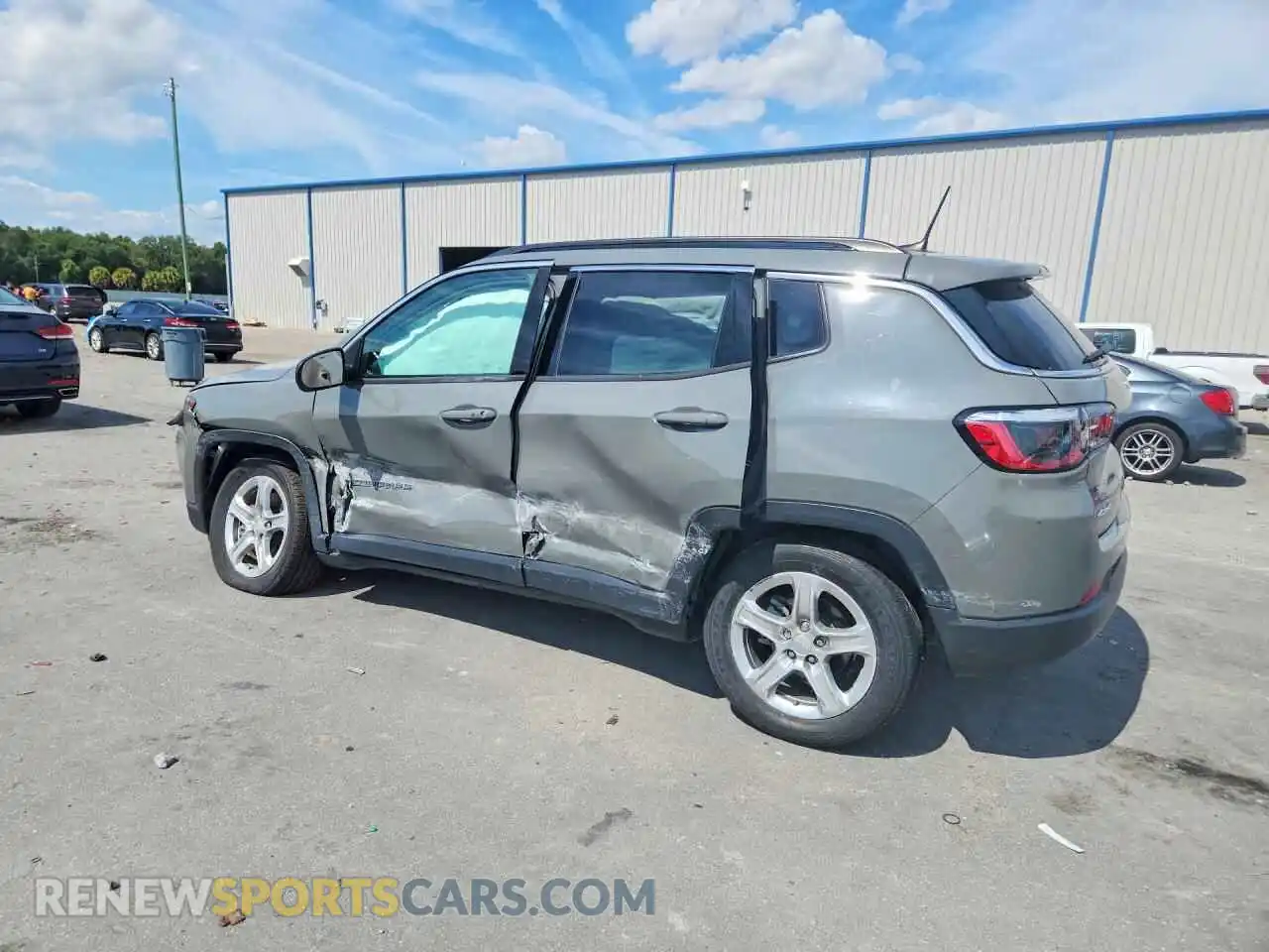 2 Photograph of a damaged car 3C4NJDBN7PT553907 JEEP COMPASS 2023